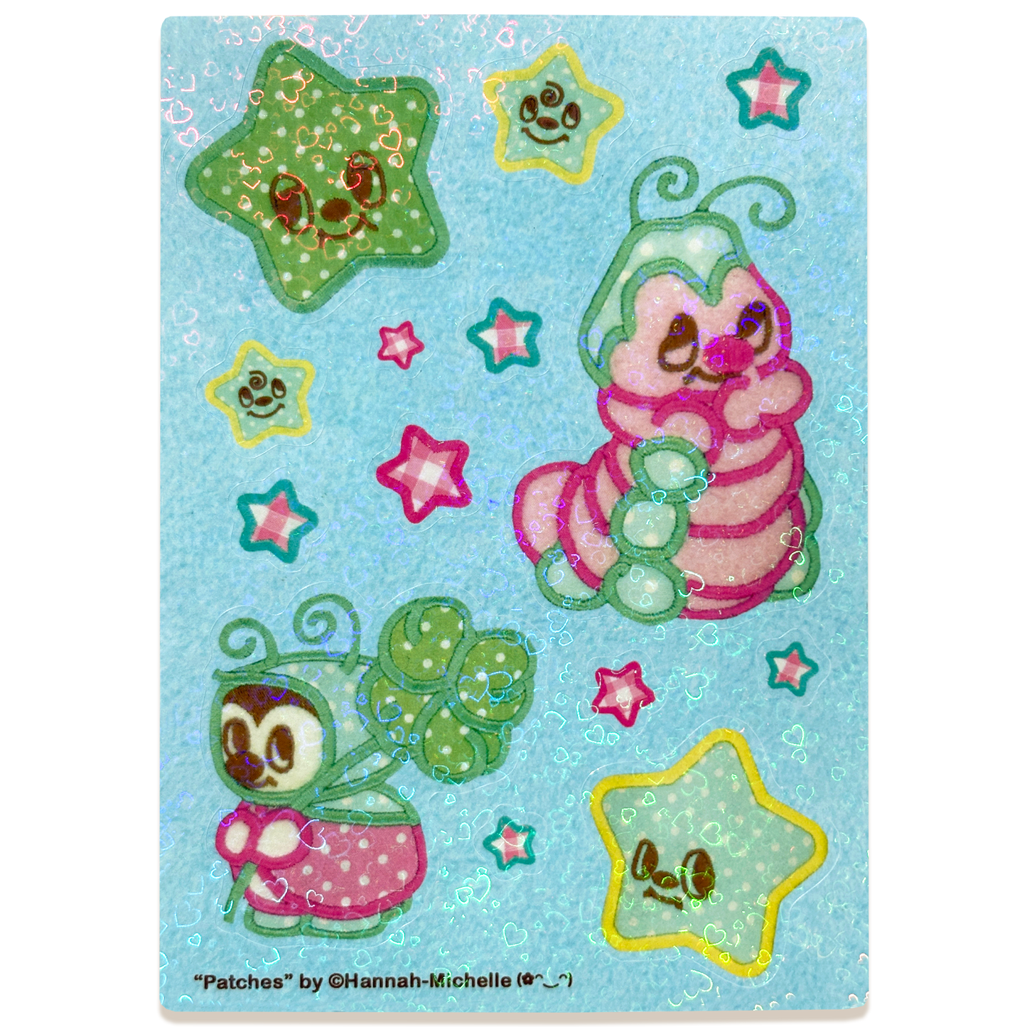 Patches Holo Hearts Sticker Sheet