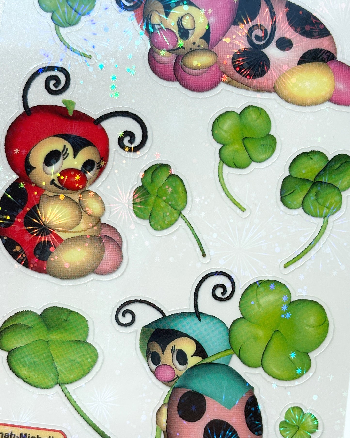 Ladybug Video Game Transparent Firework Effect Sticker Sheet