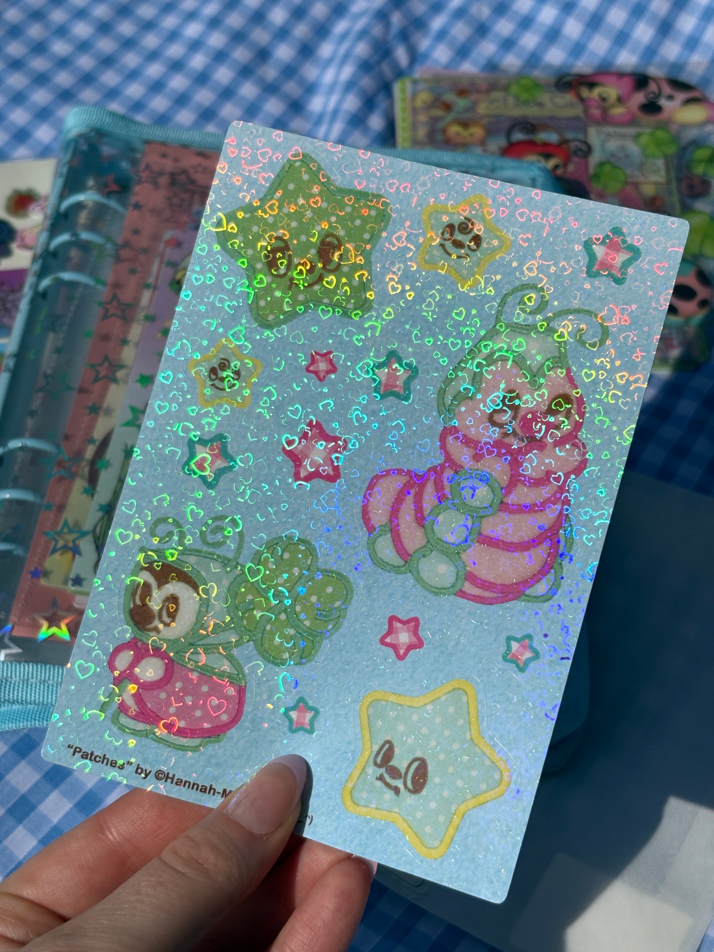 Patches Holo Hearts Sticker Sheet