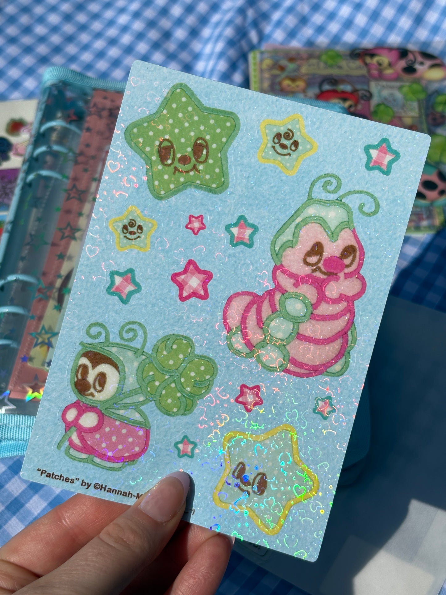 Patches Holo Hearts Sticker Sheet