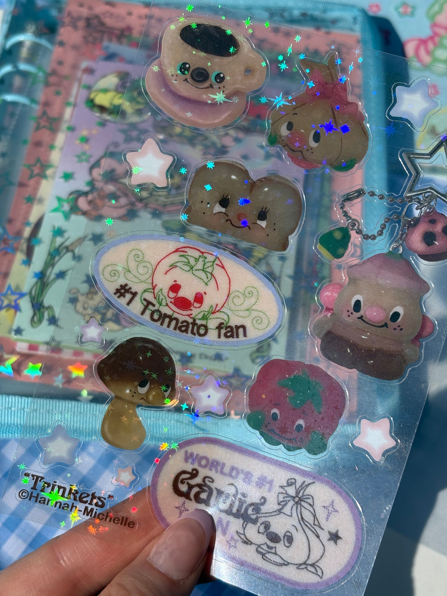 Trinkets Transparent Star Effect Sticker Sheet
