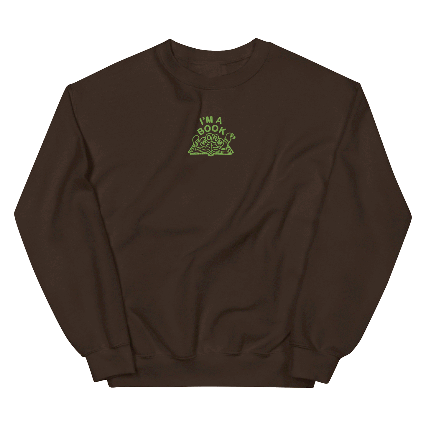 Bookworm Embroidered Unisex Sweatshirt
