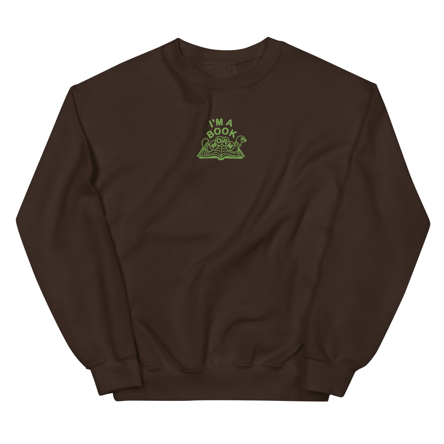 Bookworm Embroidered Unisex Sweatshirt