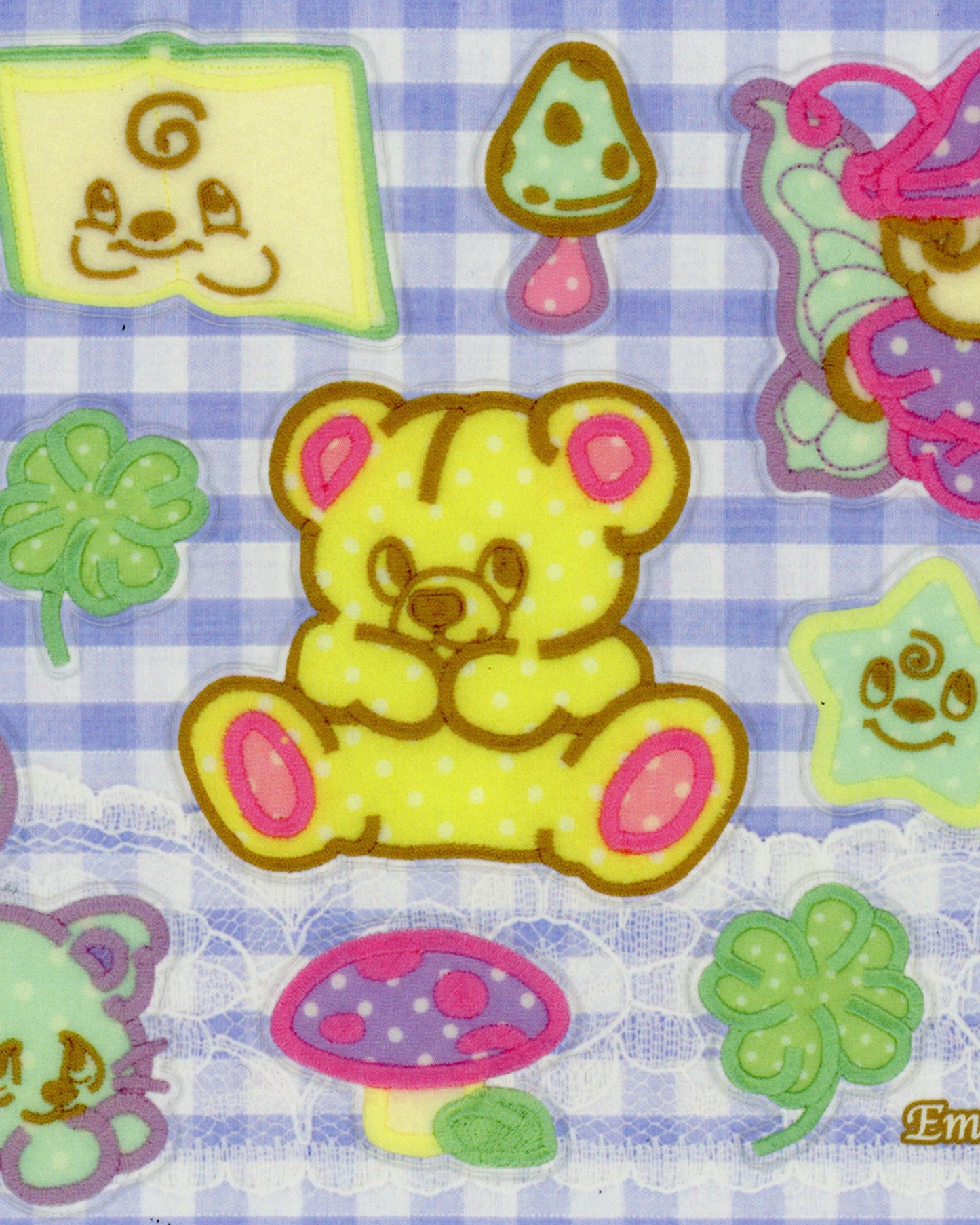 Embroidered Friends Semi-Transparent Sticker Sheet