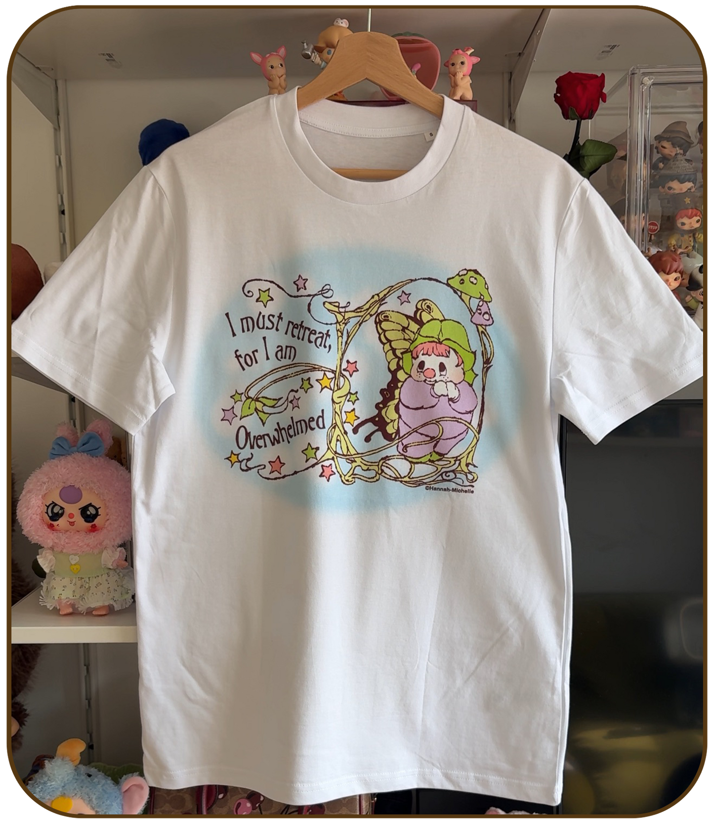 Unisex Organic 'Overwhelmed' T-shirt