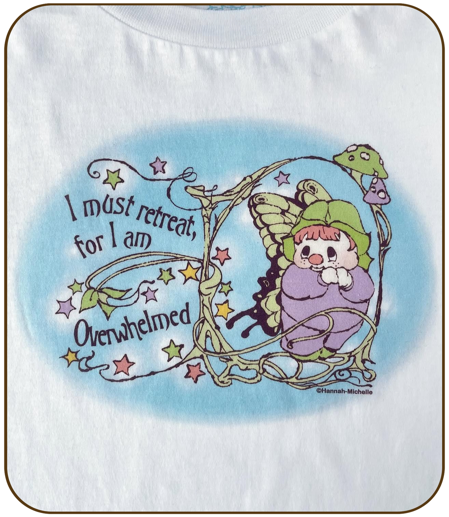 Unisex Organic 'Overwhelmed' T-shirt