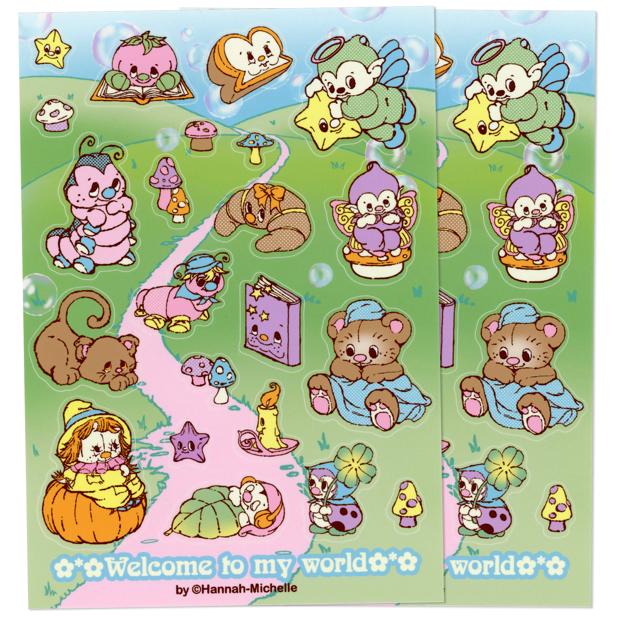 Twin Pack A5 Jumbo Sticker Sheet ✯ Welcome To My World