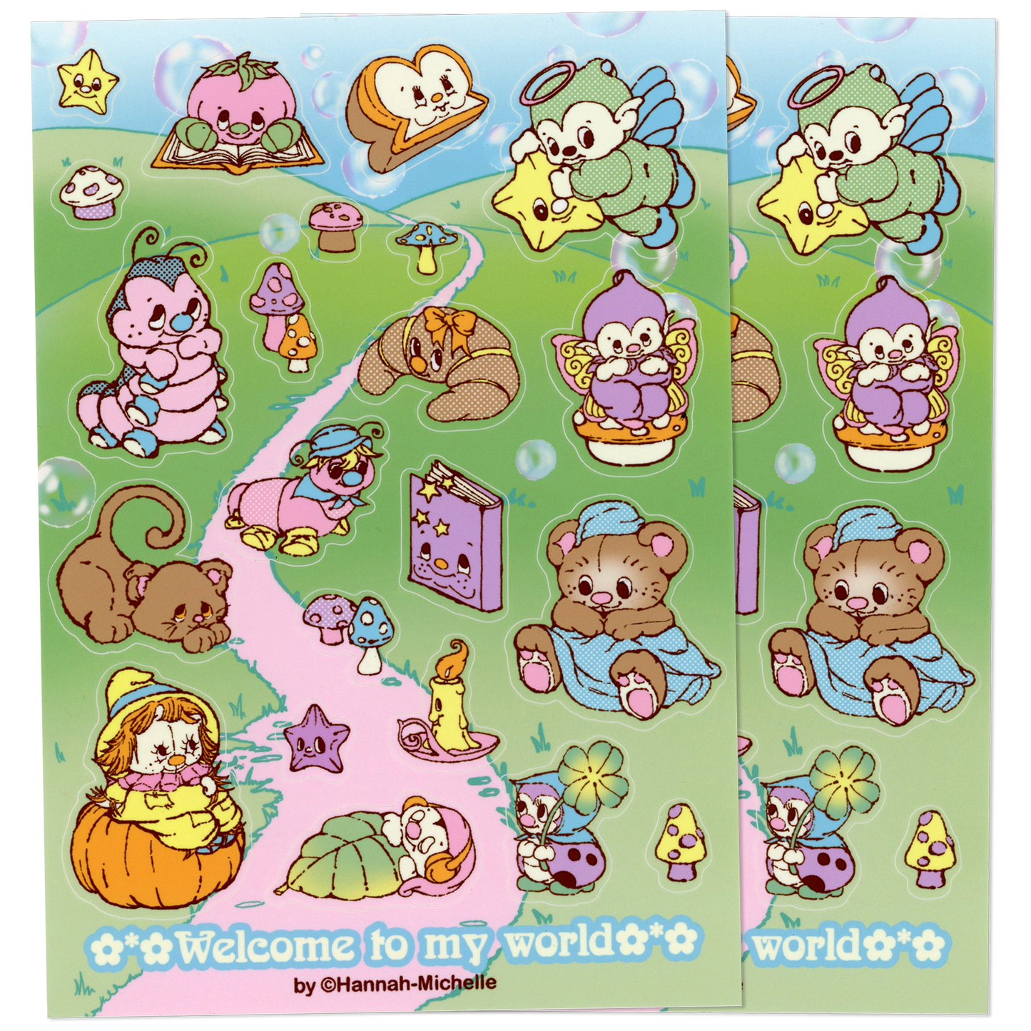 Twin Pack A5 Jumbo Sticker Sheet ✯ Welcome To My World ✯