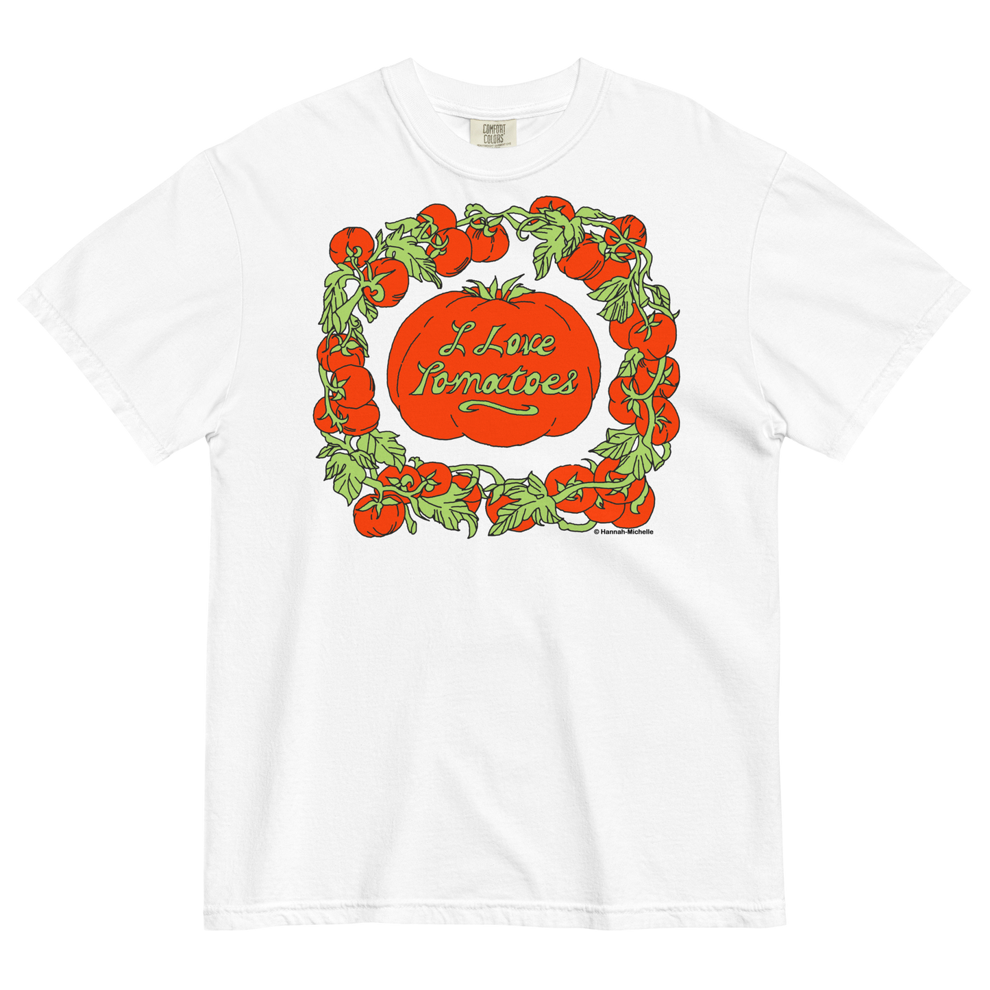 I Love Tomatoes Unisex Heavyweight T-shirt