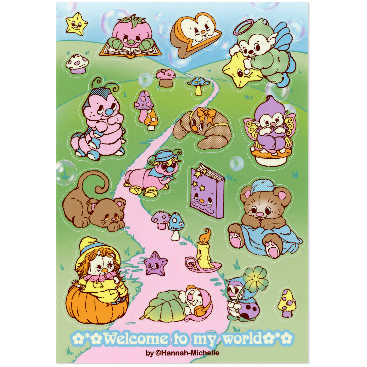 A5 Jumbo Sticker Sheet ✯ Welcome To My World ✯
