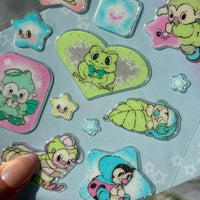 Transparent 3D "Sweetheart" sticker sheet