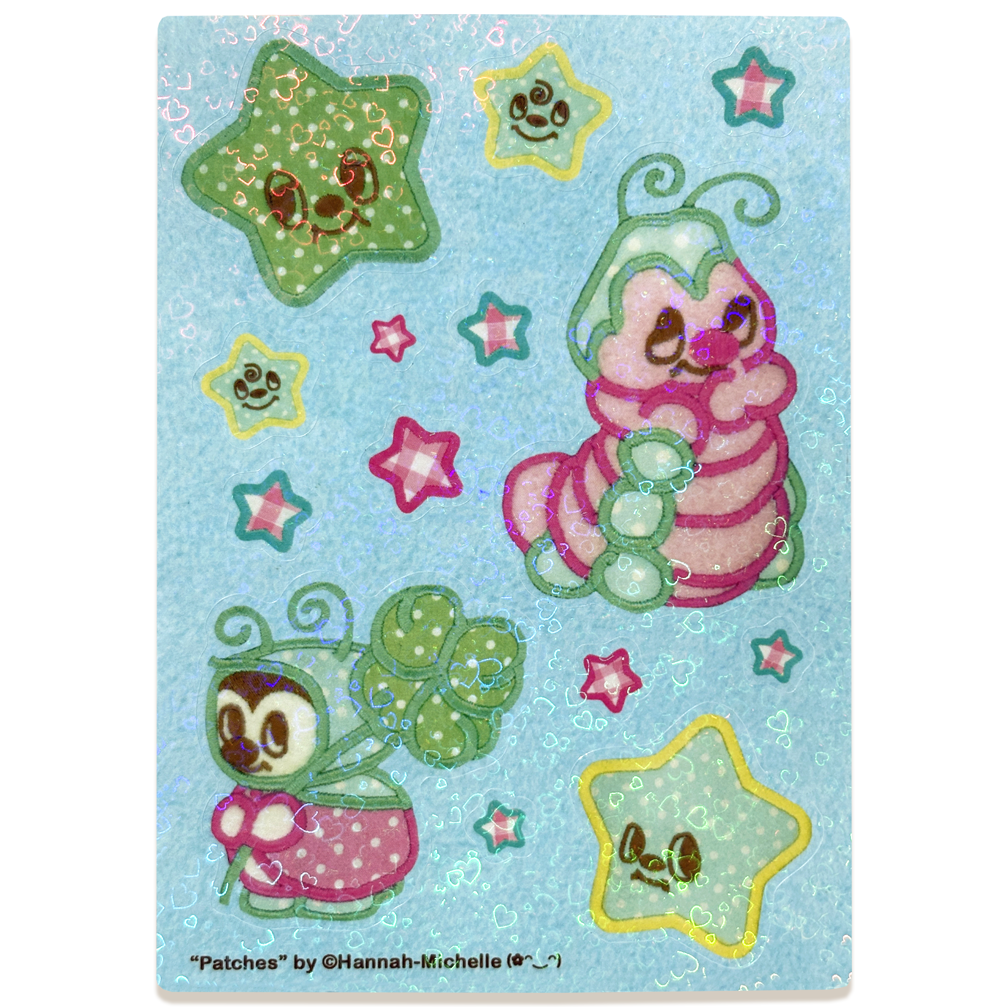 Patches Holo Hearts Sticker Sheet