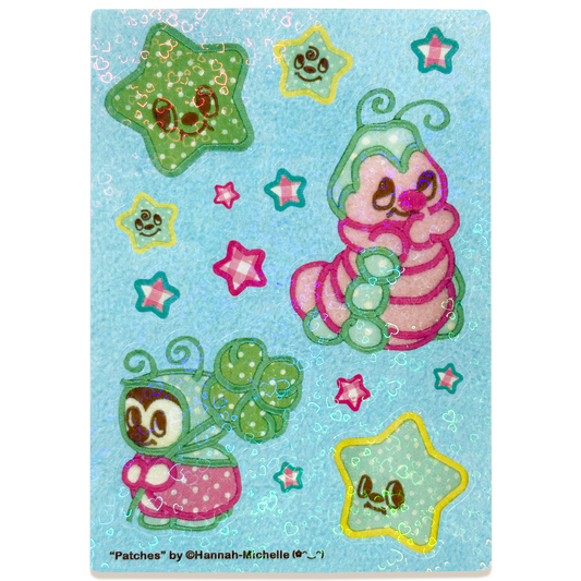 Patches Holo Hearts Sticker Sheet