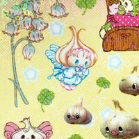 Garlic Fairy Holo Hearts Sticker Sheet