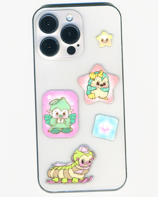 Transparent 3D "Sweetheart" sticker sheet