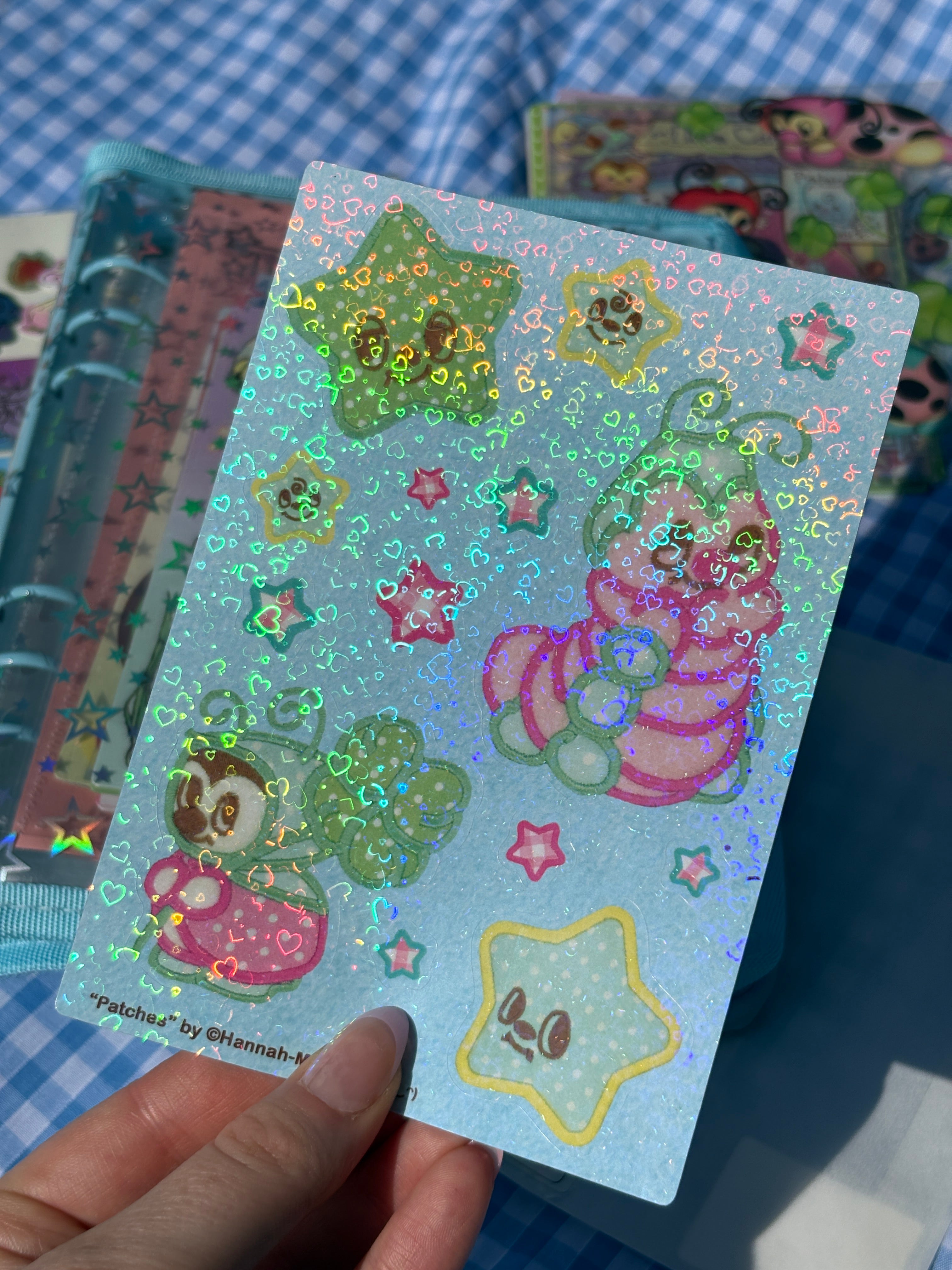 Patches Holo Hearts Sticker Sheet