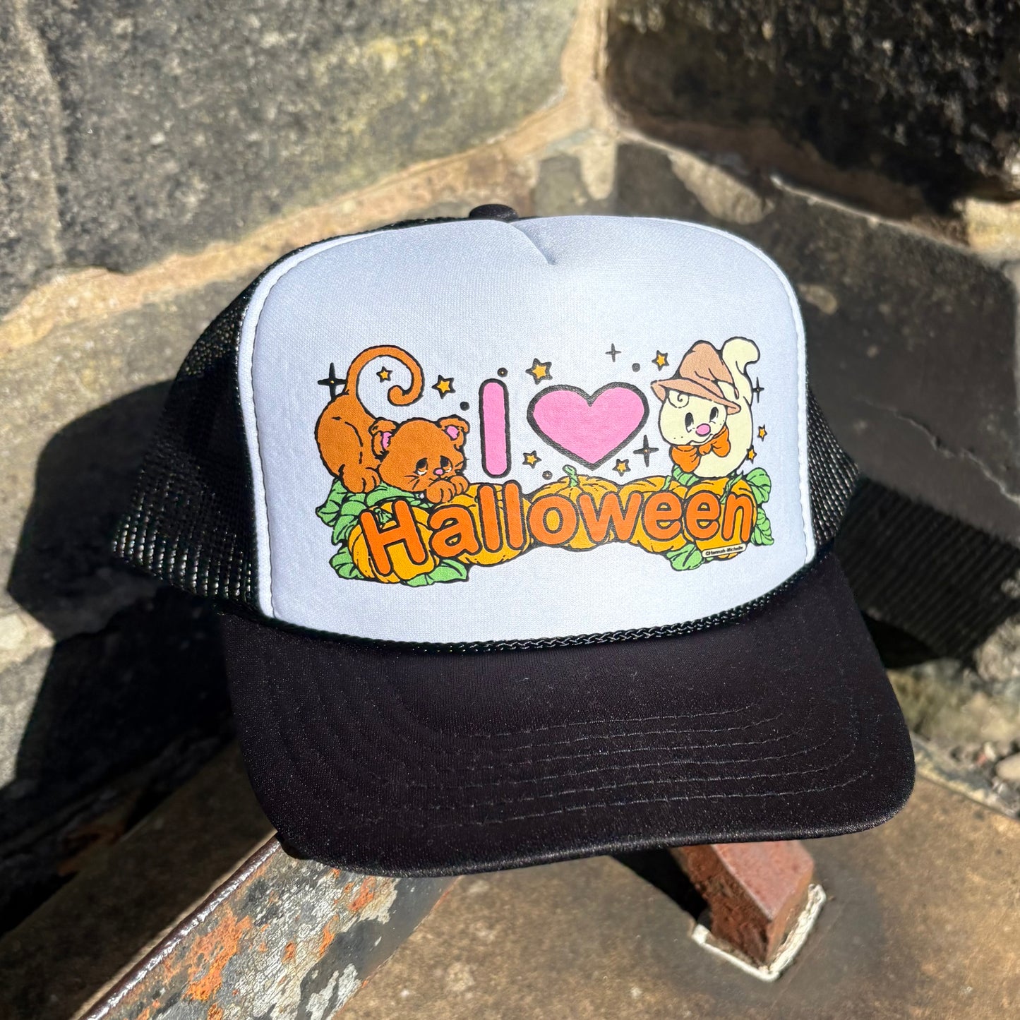 Limited Release I Love Halloween Foam trucker hat