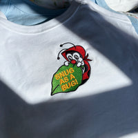 snug as a bug embroidered micro-rib tank top