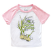 Garlic Babe micro rib raglan printed baby tee