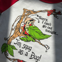 Snug as a Bug micro rib raglan printed baby tee