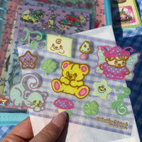 Embroidered Friends Semi-Transparent Sticker Sheet