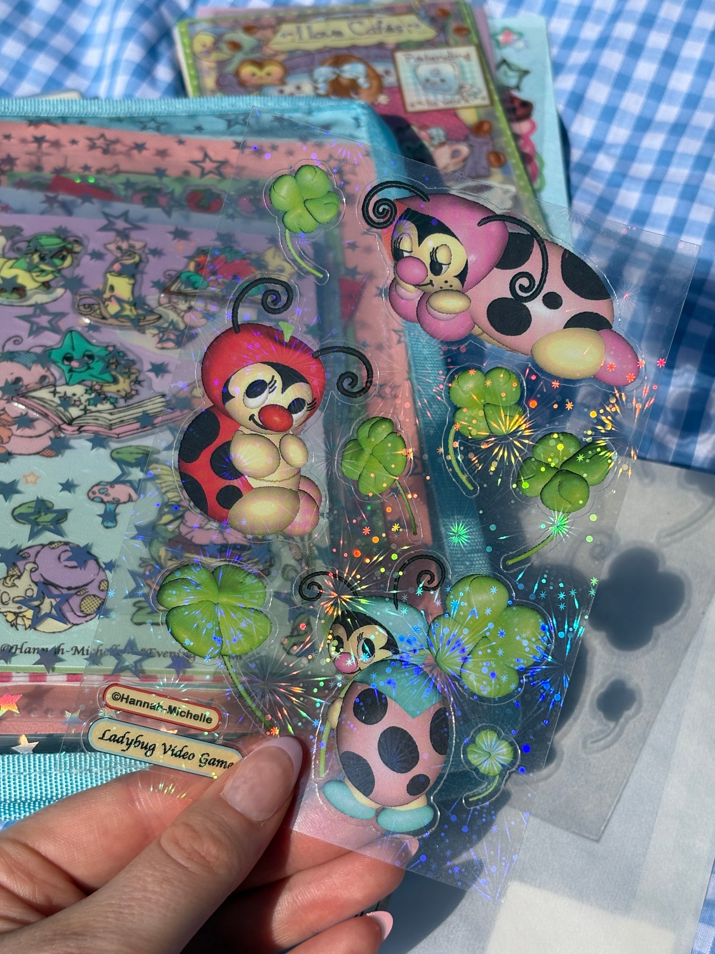 Ladybug Video Game Transparent Firework Effect Sticker Sheet