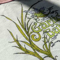 Garlic Babe micro rib raglan printed baby tee