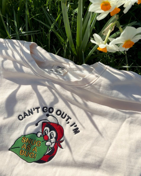 Snug as a Bug Premium Lightweight embroidered sweatshirt