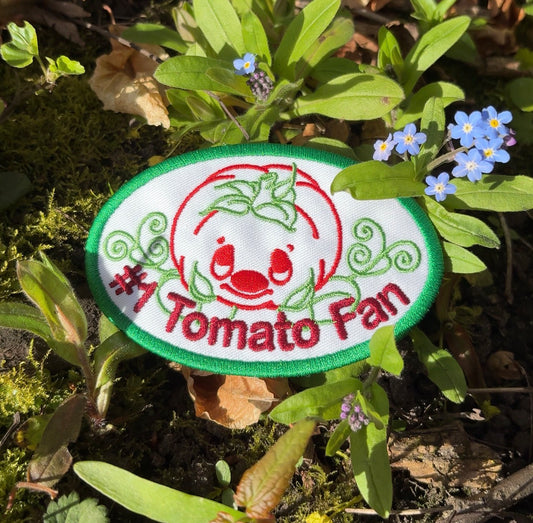 #1 Tomato Fan embroidered patch