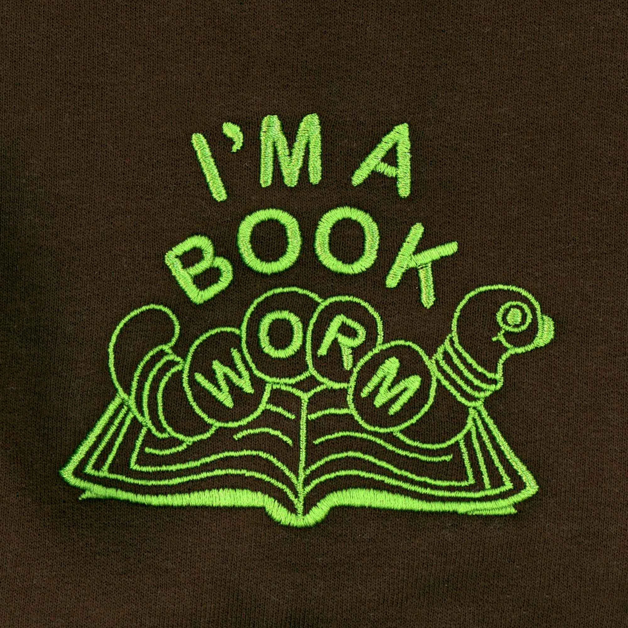 Bookworm Embroidered Unisex Sweatshirt