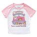 There's Always Tomorrow micro rib raglan printed baby tee