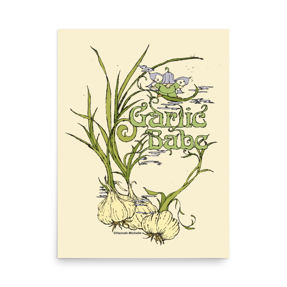 Garlic Babe Print
