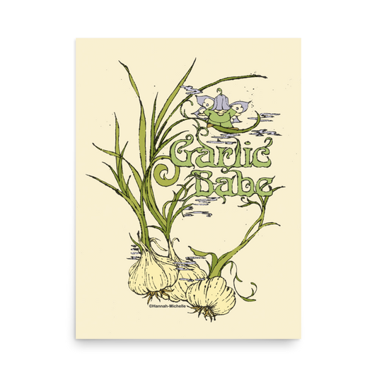 Garlic Babe Print