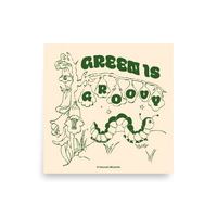 Green is Groovy Print