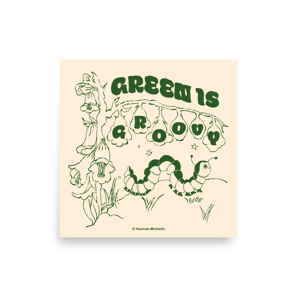 Green is Groovy Print