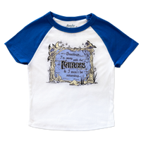 Away With The Fairies micro rib raglan printed baby tee