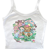 Forest Nap micro-rib tank top