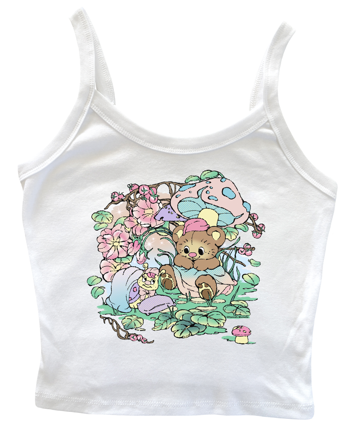 Forest Nap micro-rib tank top