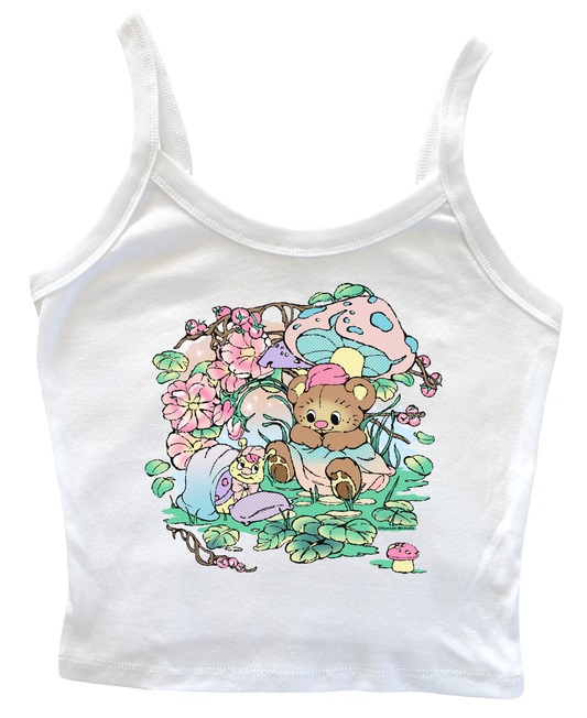 Forest Nap micro-rib tank top