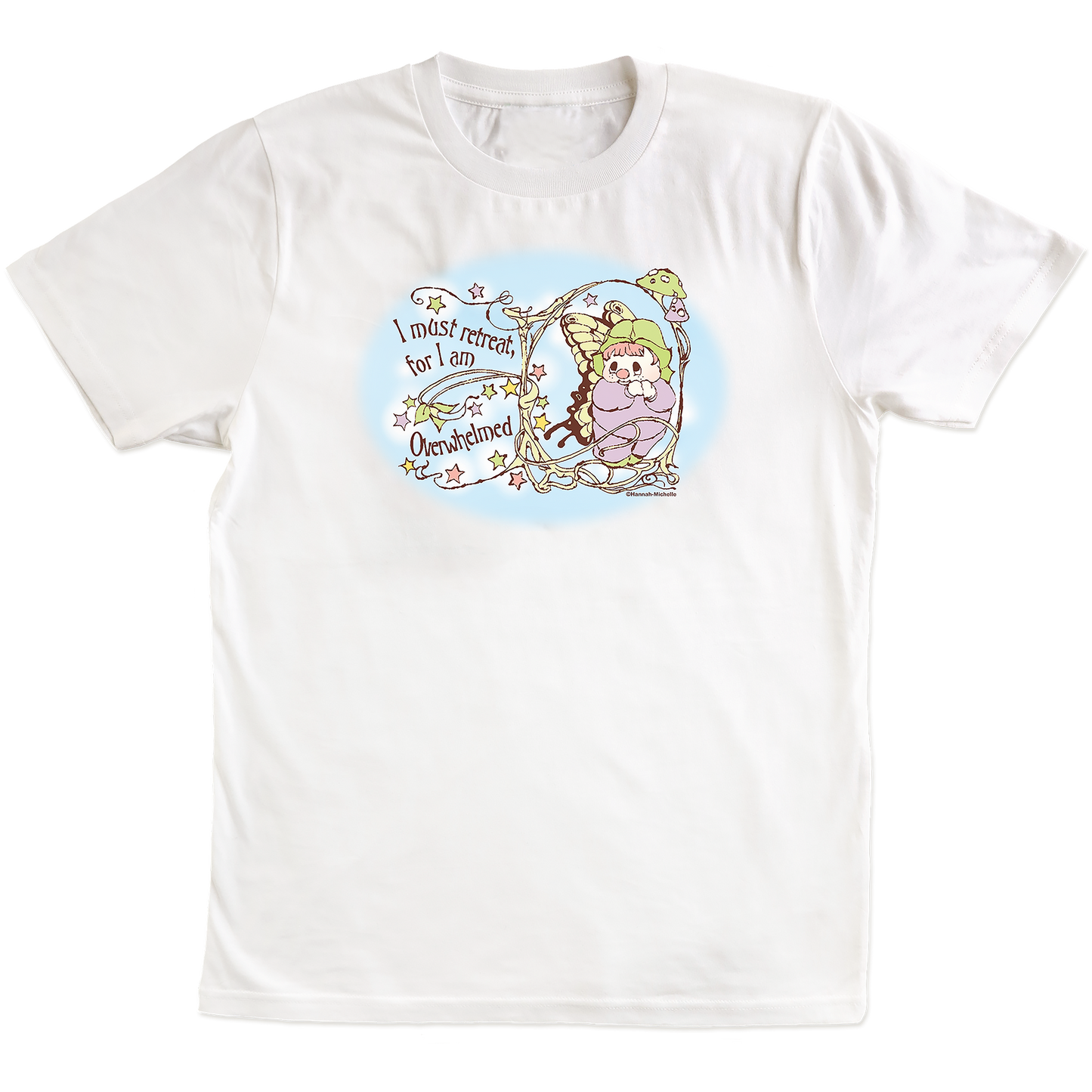 Unisex Organic 'Overwhelmed' T-shirt