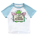 I Love Reading micro rib raglan printed baby tee