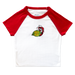 Snug as a Bug micro rib raglan embroidered baby tee