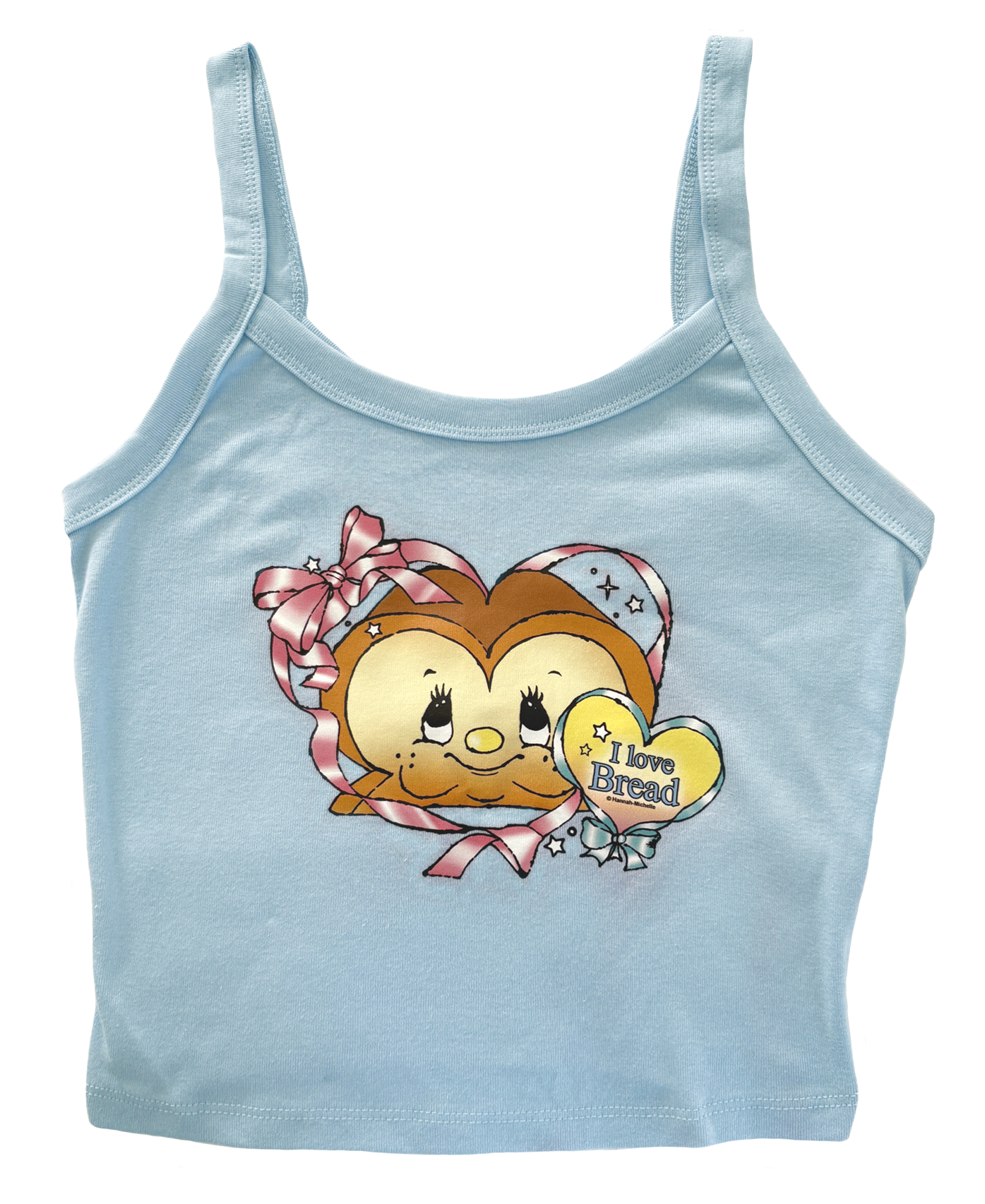 I Love Bread micro-rib tank top