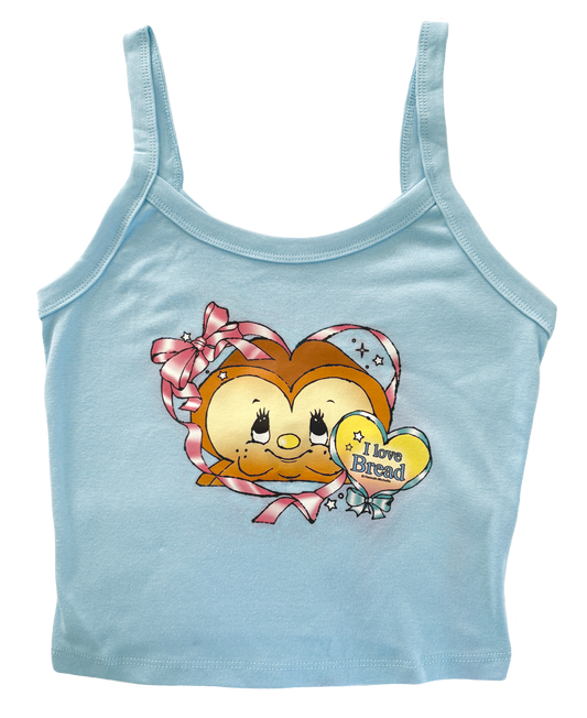 I Love Bread micro-rib tank top