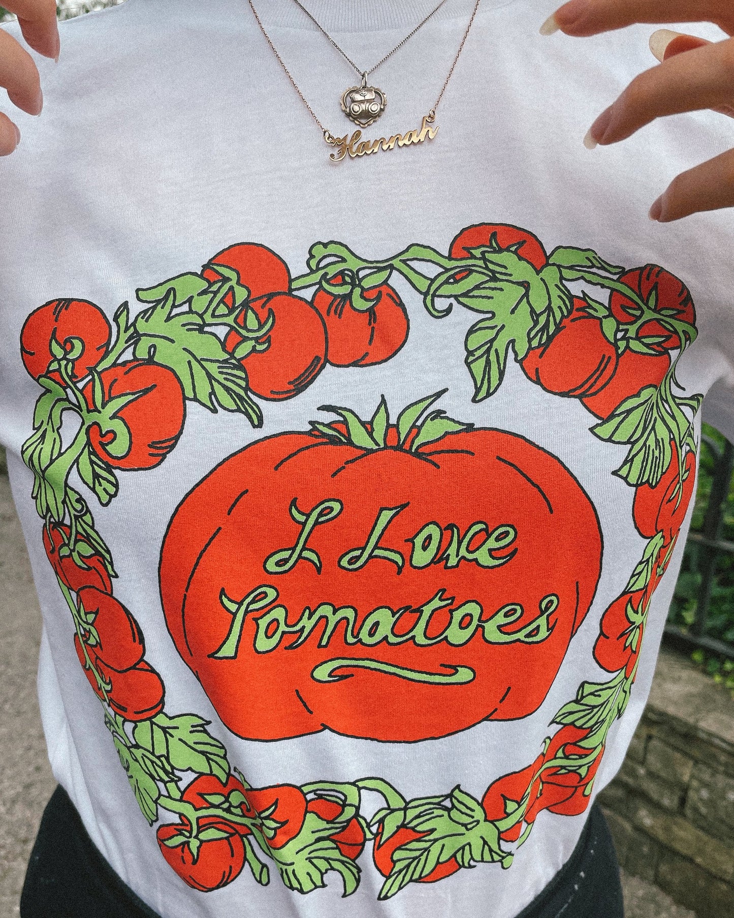 Unisex Organic 'I Love Tomatoes' T-shirt
