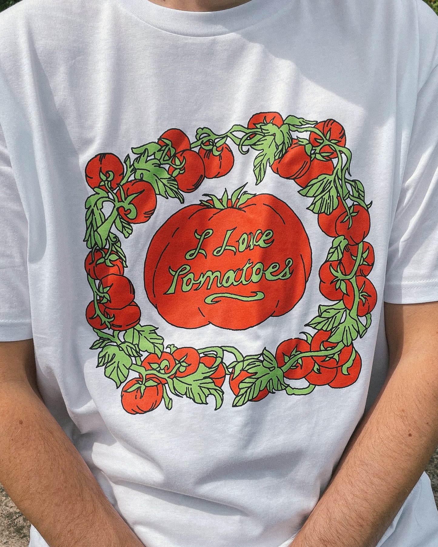 Unisex Organic 'I Love Tomatoes' T-shirt