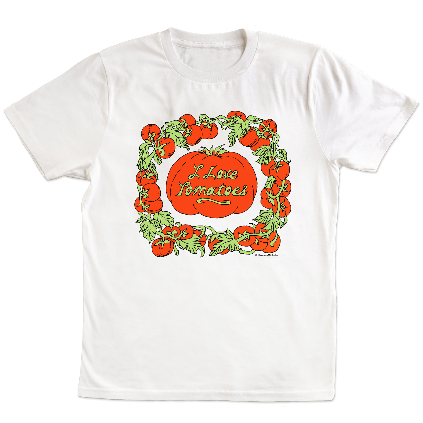 Unisex Organic 'I Love Tomatoes' T-shirt