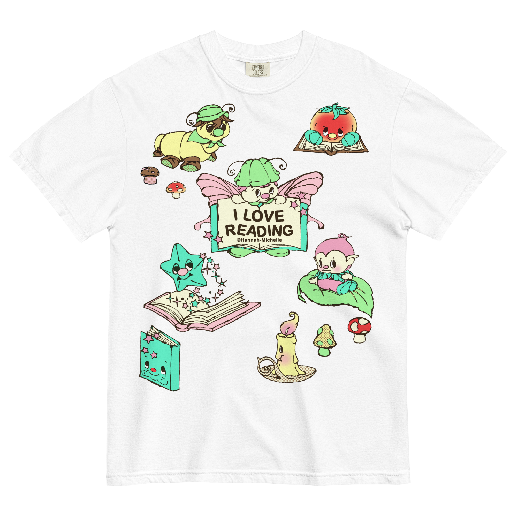 I Love Reading Unisex Heavyweight T-shirt