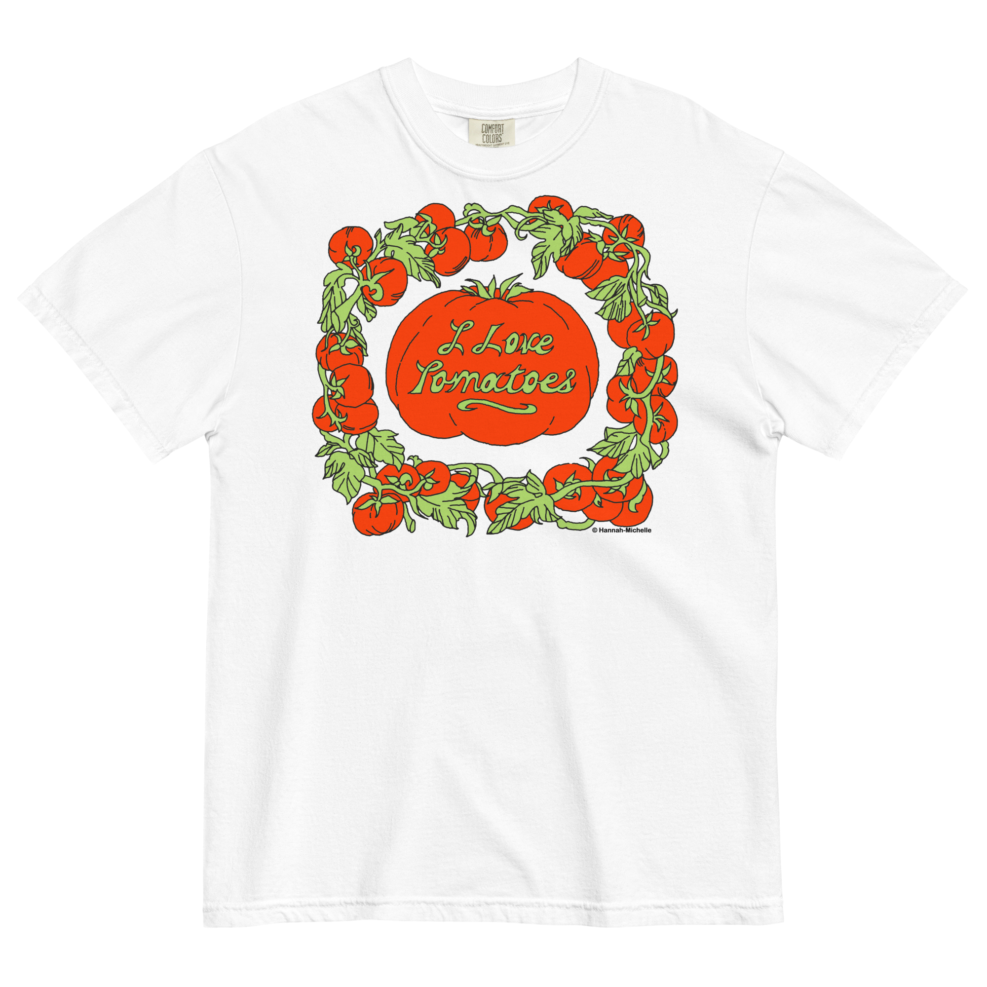 I Love Tomatoes Unisex Heavyweight T-shirt
