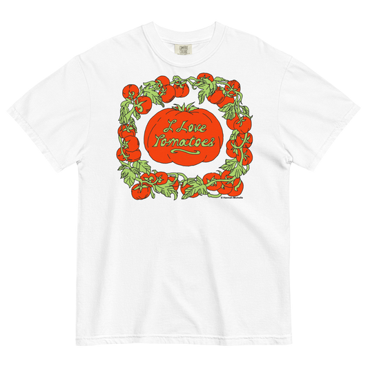 I Love Tomatoes Unisex Heavyweight T-shirt